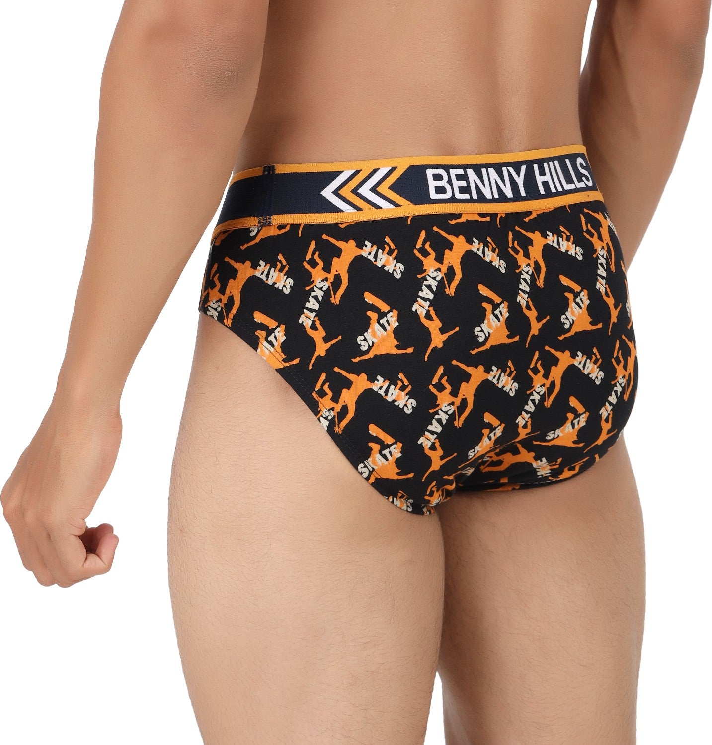 Benny Hills Printed Brief For Men, Pack of 1, Assorted Printed Colors