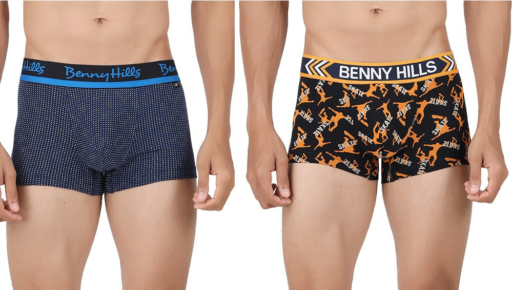 Benny Hills Printed Trunk For Men, Pack of 1, Assorted Printed Colors