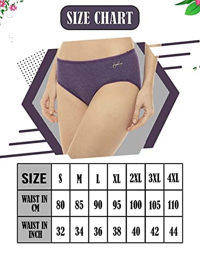 VIP Feelings Women's Bella Shimmer Elastic Plain Panty, Pack of 3, Assorted Colors