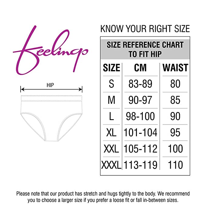 VIP Feelings Passion Printed Inner Elastic Women's Cotton Hipster Panty Pack of 3, Assorted Colors