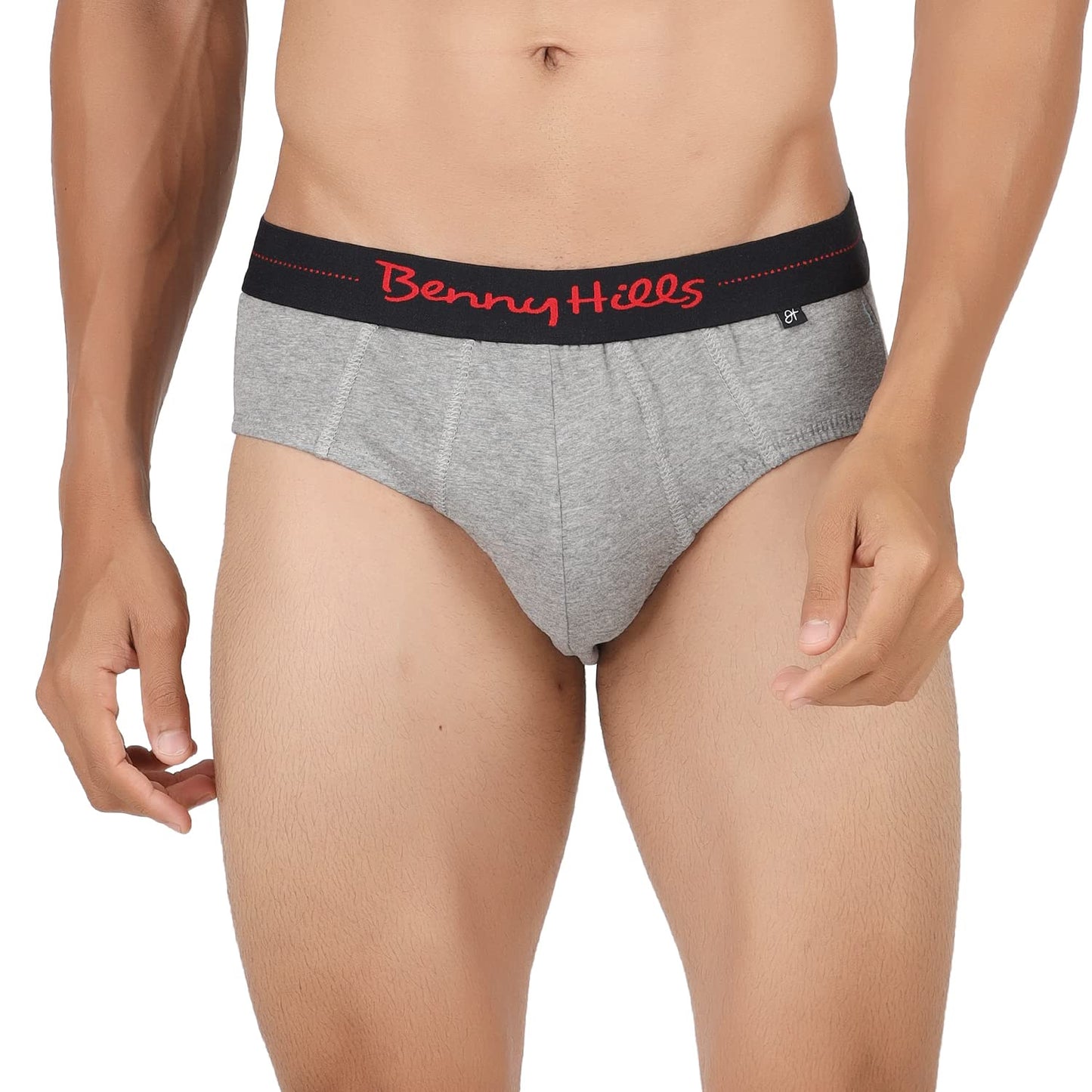 Benny Hills Men's Hunter Outer Elastic Brief, Pack of 1, Assorted Colors
