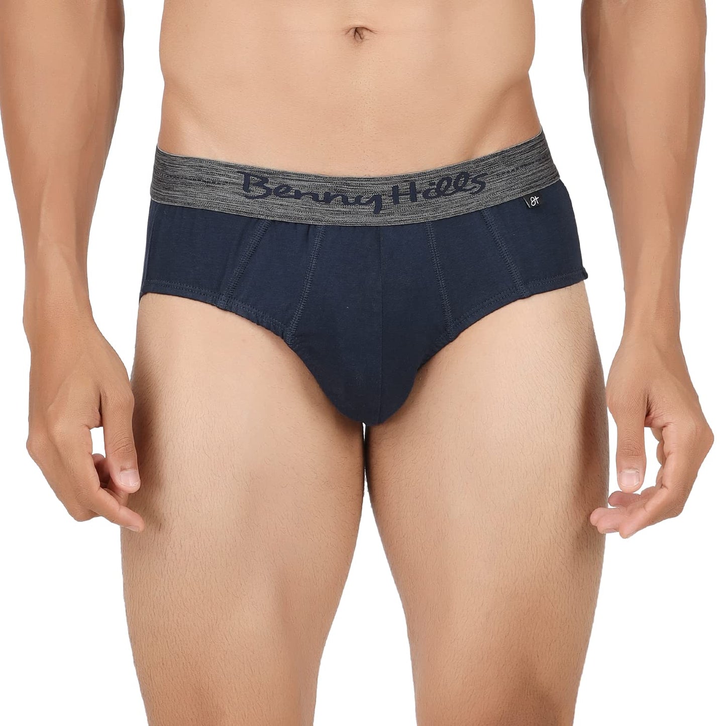 Benny Hills Men's Hunter Outer Elastic Brief, Pack of 1, Assorted Colors