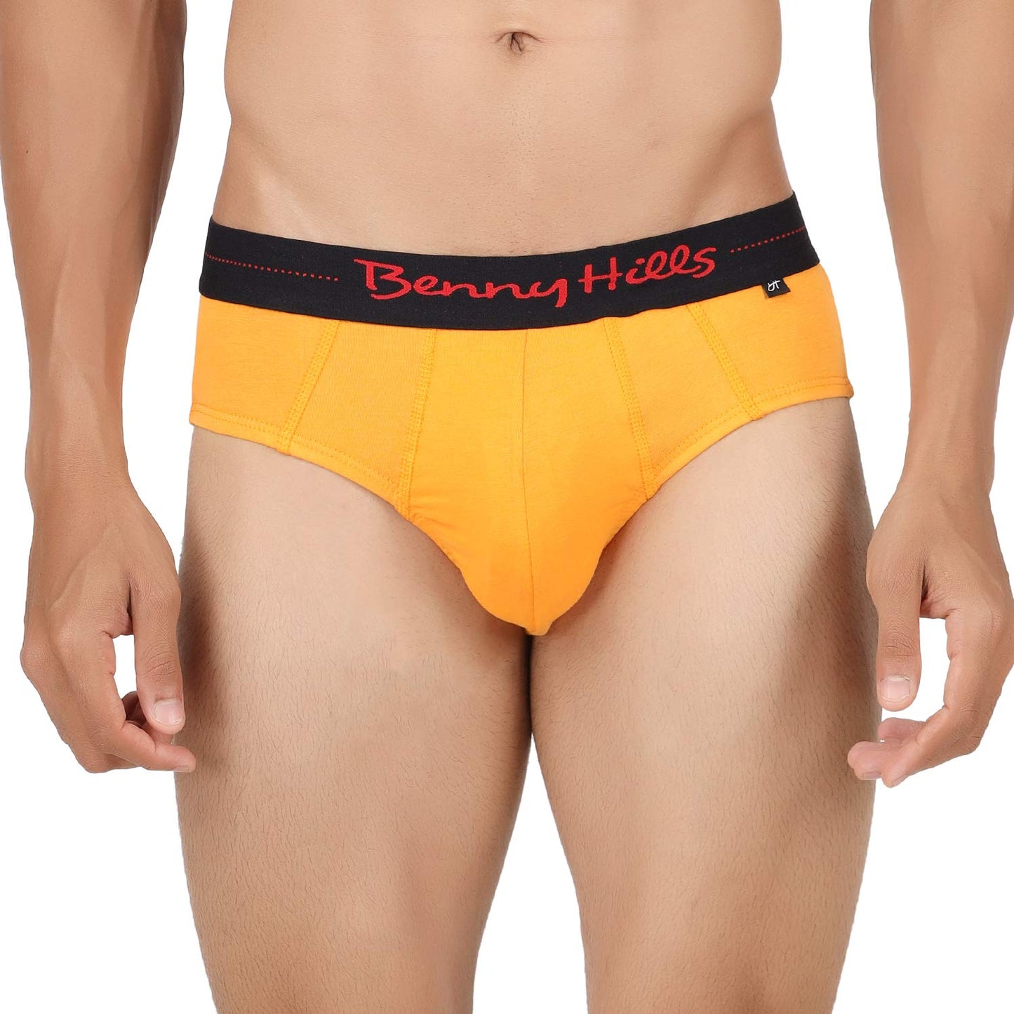 Benny Hills Men's Hunter Outer Elastic Brief, Pack of 1, Assorted Colors