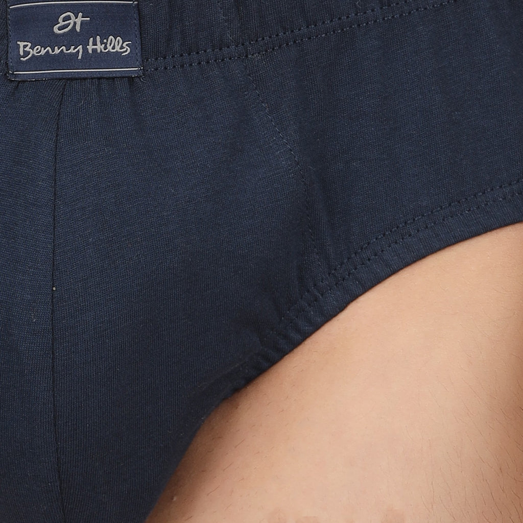 Benny Hills Player Inner Elastic Brief, Assorted Colors, Pack of 1